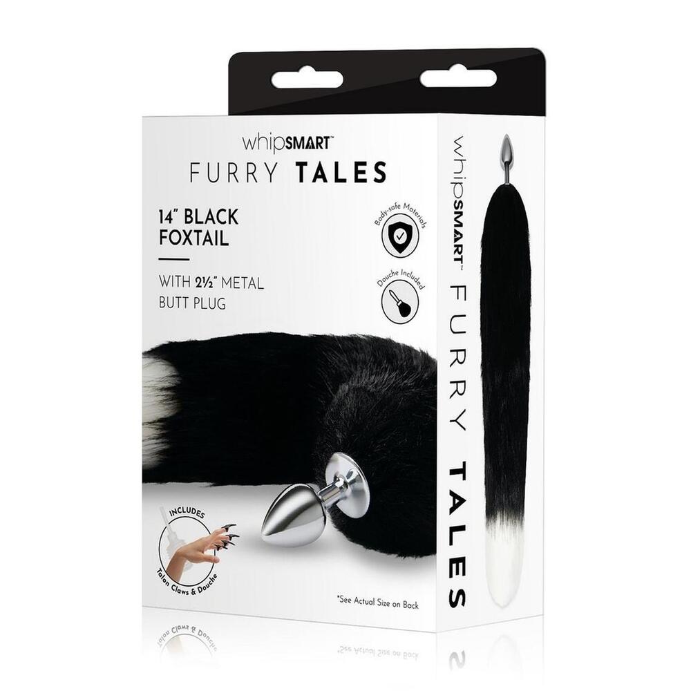 Furry Tales Black Foxtail Butt Plug-3