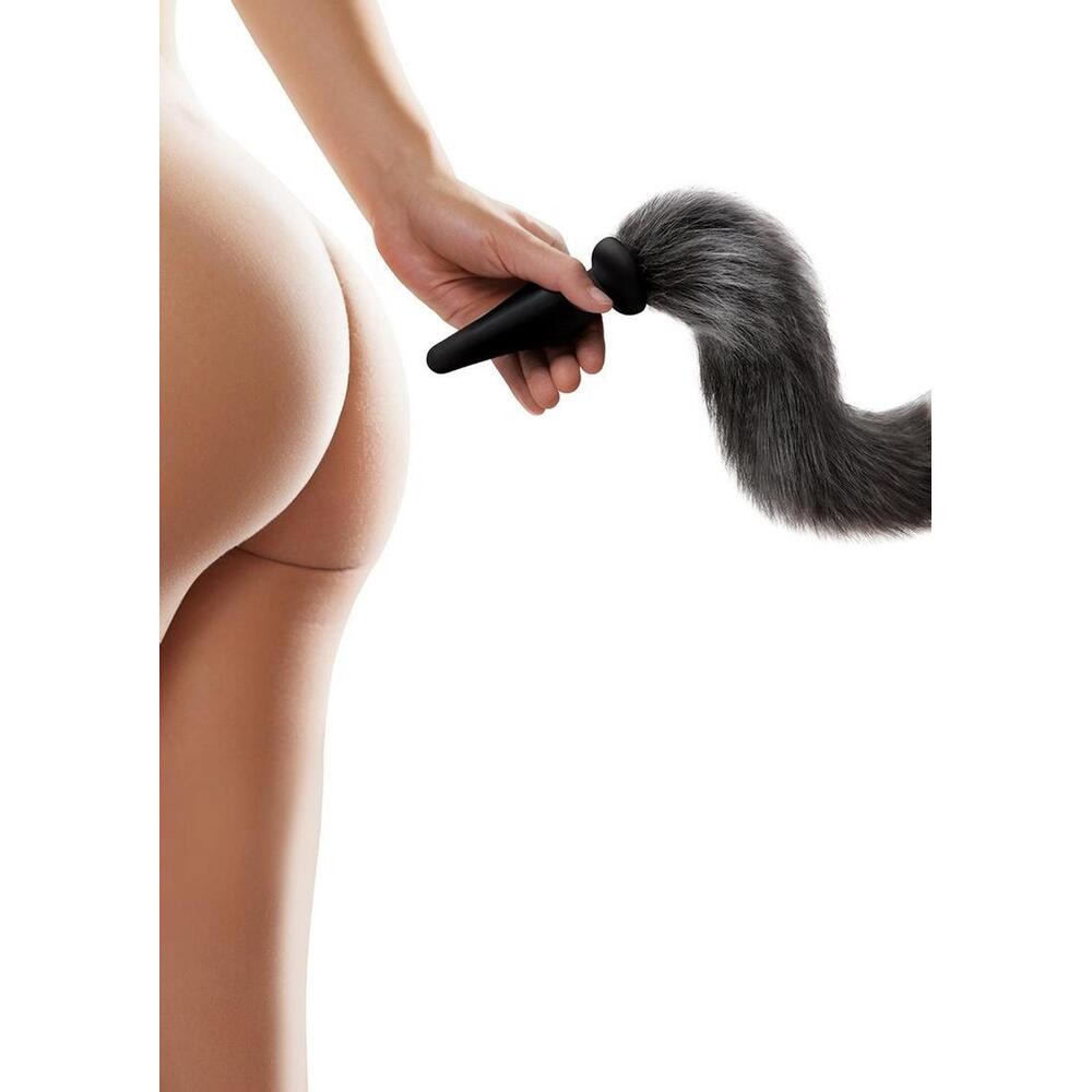 Furry Tales Grey Foxtail Butt Plug-1