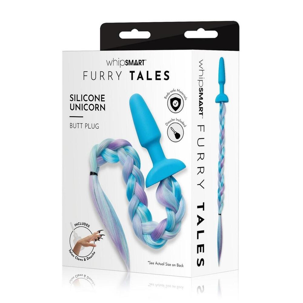 Furry Tales Silicone Unicorn Tail Butt Plug-3