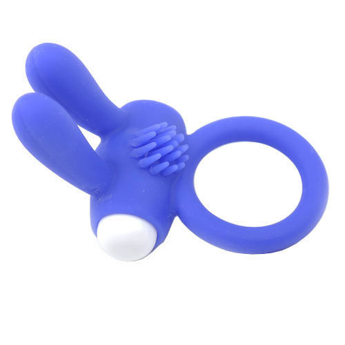 Cock Ring With Rabbit Ears Blue-1