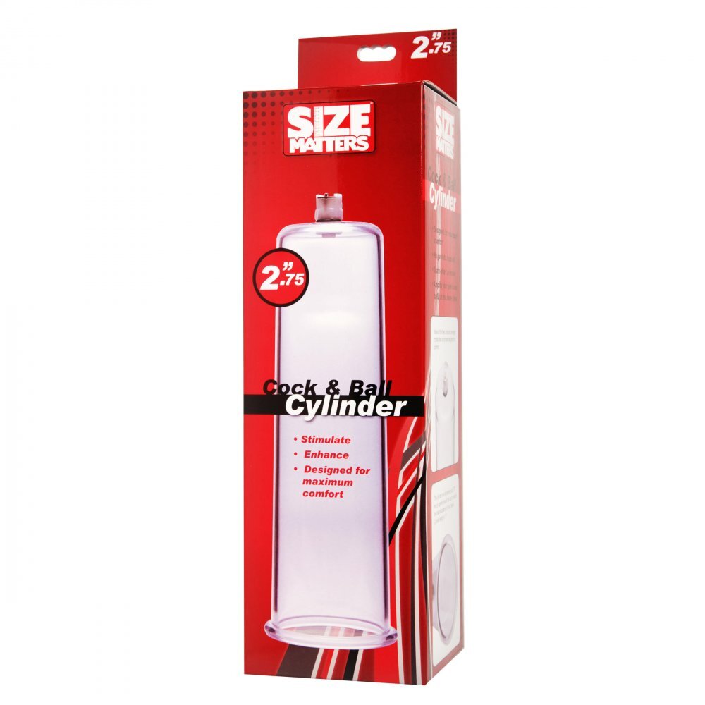 Size Matters Cock And Ball Cylinder Clear 2.75 Inch-2