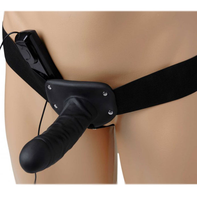 Size Matters Deluxe Vibro Erection Assist Hollow Silicone Strap-1