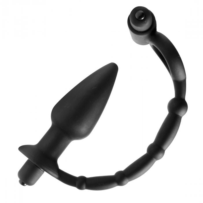 Master Series Viaticus Dual Cock Ring And Anal Plug Vibrator-2