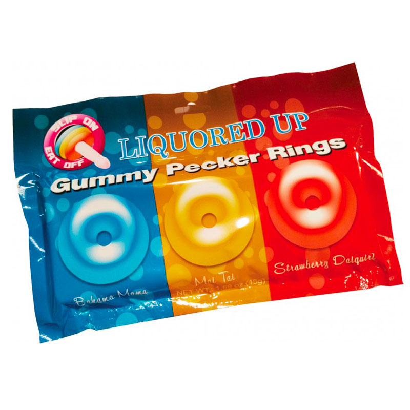 Liquored Up Gummy Pecker Cock Rings-0