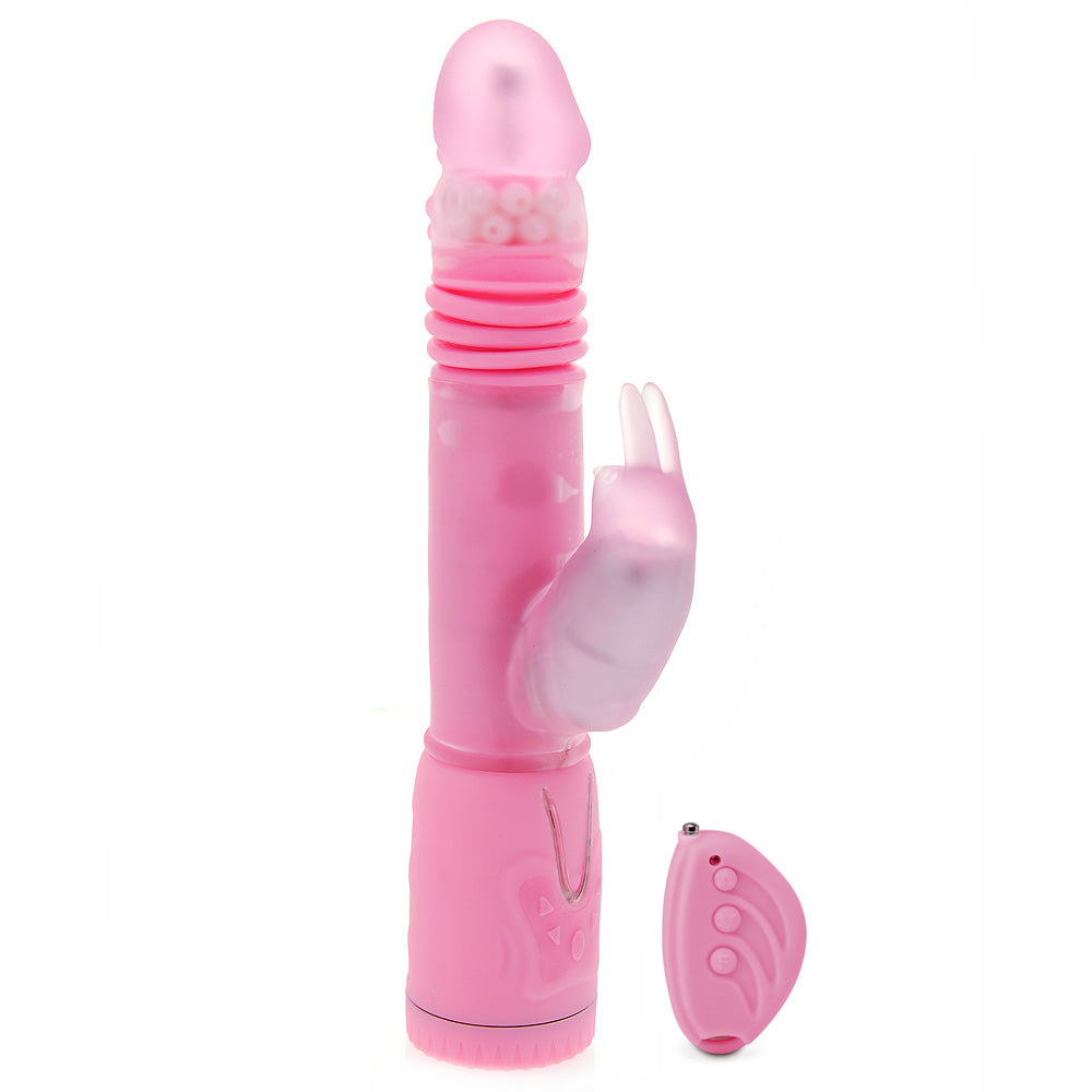 Remote Control Thrusting Rabbit Pearl Vibrator-0