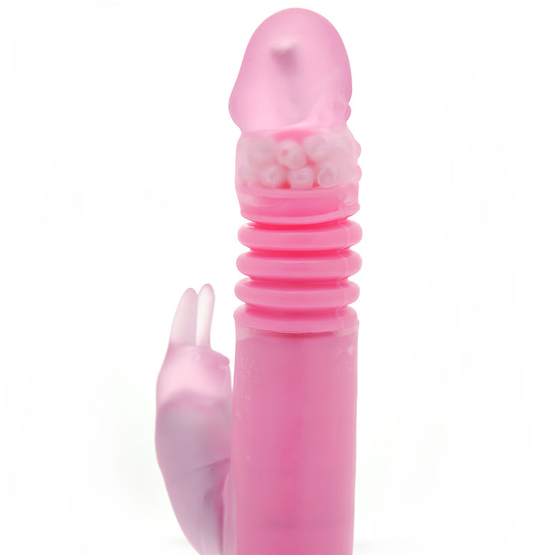 Remote Control Thrusting Rabbit Pearl Vibrator-1